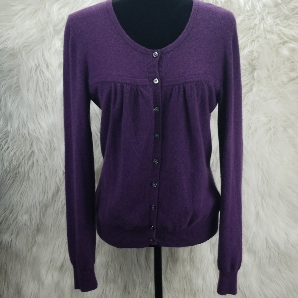 Apt.9 Purple Cashmere Sweater